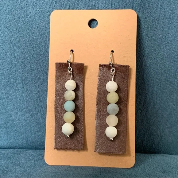 • HOST PICK! [Handmade] Amazonite Earrings • - Picture 6 of 12